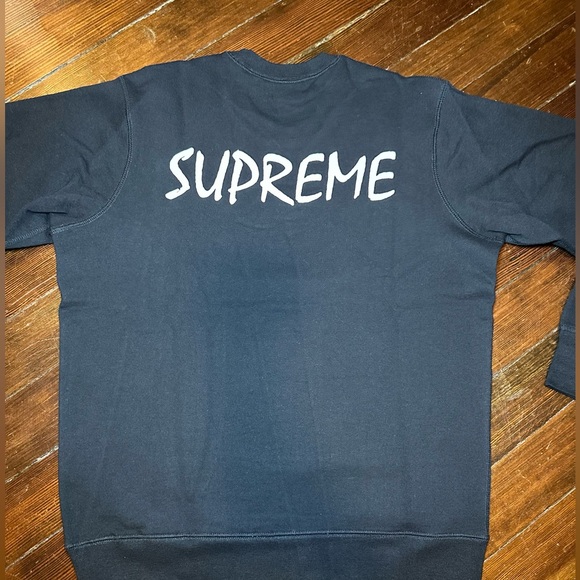 NWOT S/S 2016 SUPREME x ST. IDES CREWNECK MENS MEDIUM BLACK NO FLAWS - Picture 8 of 16